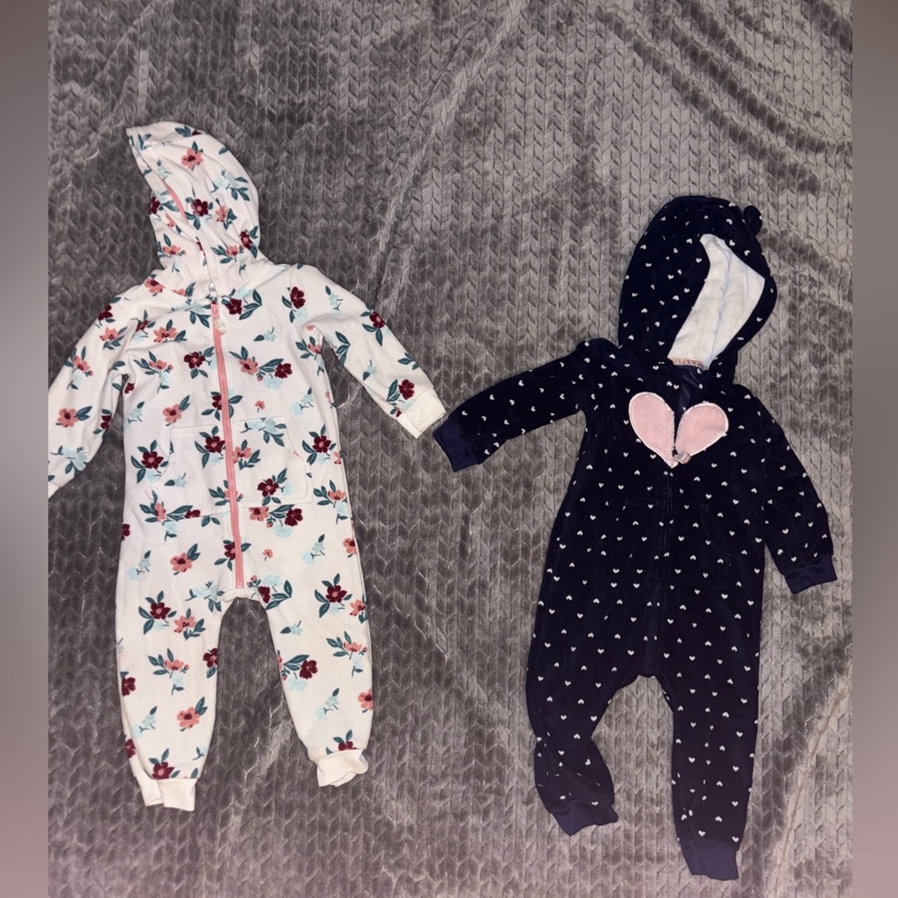 12-18 Months Hooded Jumpsuits